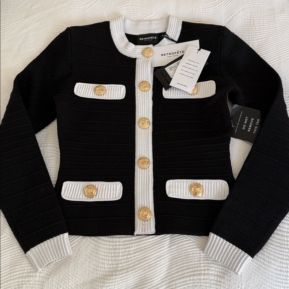 Retrofete Calla bandage Knit Top XS NWOT - Picture 6 of 8